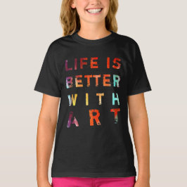 Het leven is beter met kunst t-shirt