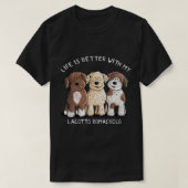 Het leven is beter met Lagotto Romagnolo I Hondenl T-shirt (Design voorkant)