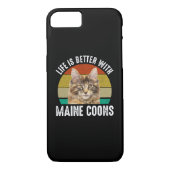 Het leven is beter met Maine Coons Case-Mate iPhone Case (Achterkant)