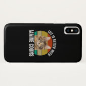 Het leven is beter met Maine Coons Case-Mate iPhone Case (Achterkant (horizontaal))