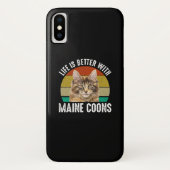 Het leven is beter met Maine Coons Case-Mate iPhone Case (Achterkant)