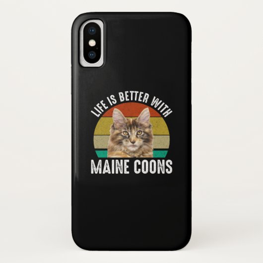Het leven is beter met Maine Coons Case-Mate iPhone Case (Achterkant)