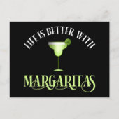 Het leven is beter met Margaritas Briefkaart (Voorkant)