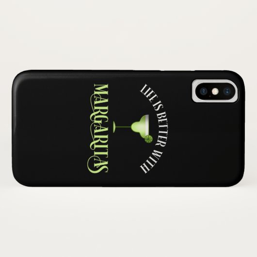 Het leven is beter met Margaritas Case-Mate iPhone Case (Achterkant (horizontaal))