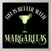 Het leven is beter met Margaritas Poster (Voorkant)