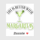 Het leven is beter met Margaritas Sticker (Vel)