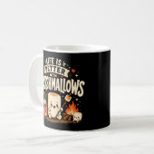 Het leven is beter met marshmallows koffiemok (Voorkant links)