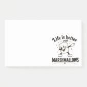 Het leven is beter met marshmallows post-it® notes (Voorkant)