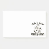 Het leven is beter met marshmallows post-it® notes (Voorkant)