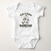 Het leven is beter met marshmallows romper (Voorkant)