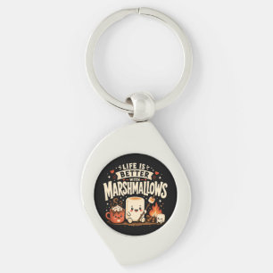 Het leven is beter met marshmallows sleutelhanger