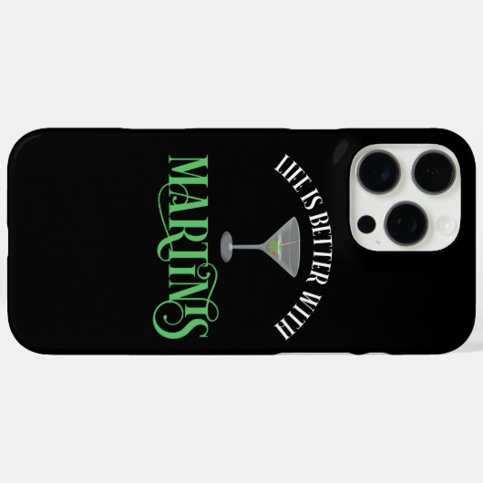 Het Leven Is Beter Met Martinis Case-Mate iPhone Case (Achterkant (horizontaal))