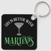 Het Leven Is Beter Met Martinis Sleutelhanger (Achterkant)