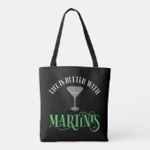 Het Leven Is Beter Met Martinis Tote Bag (Achterkant)
