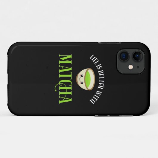 Het leven is beter met Matcha Case-Mate iPhone Case (Achterkant (horizontaal))
