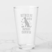 Het leven is beter met mijn Chesapeake Bay Retriev Glas (Achterkant)