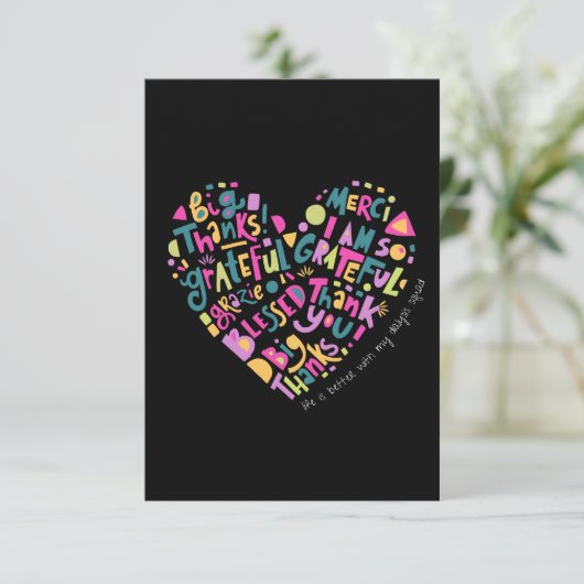 Het leven is beter met mijn dialyse team bedankkaart (Staand voorkant)