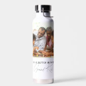 Het leven is beter met mijn grote Kinder foto Waterfles (Links)