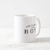 Het leven is beter met mijn koffiekoffie-Mok Koffiemok (Voorkant rechts)