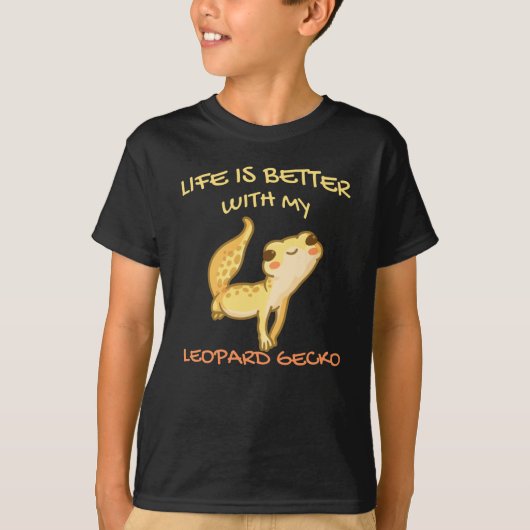 Het leven is beter met mijn Mannen van Leopard Gec T-shirt (Voorkant)