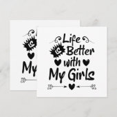 Het leven is beter met mijn meisjes (Voorkant / Achterkant)