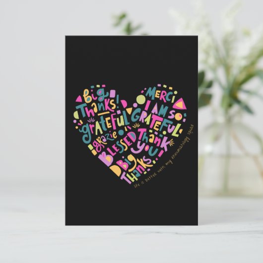 Het leven is beter met mijn reumatologie team bedankkaart (Staand voorkant)