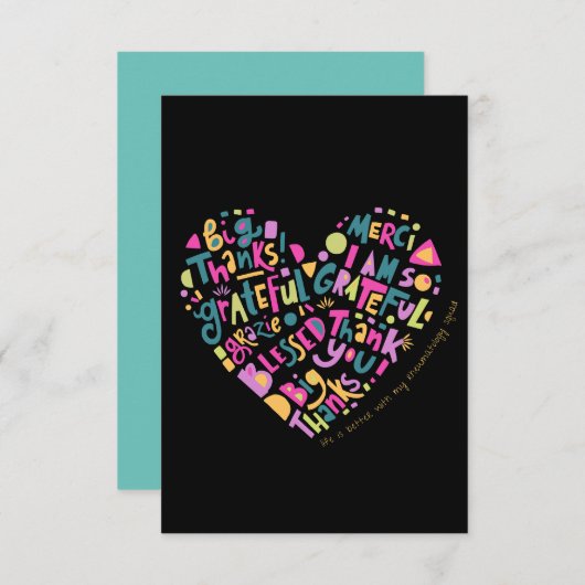 Het leven is beter met mijn reumatologie team bedankkaart (Voorkant / Achterkant)