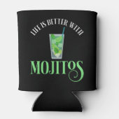 Het leven is beter met Mojitos Blikjeskoeler (Achterkant)