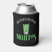 Het leven is beter met Mojitos Blikjeskoeler (Blikje Achterkant)