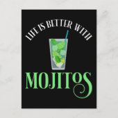 Het leven is beter met Mojitos Briefkaart (Voorkant)