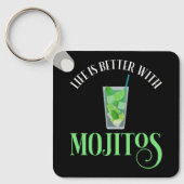 Het leven is beter met Mojitos Sleutelhanger (Voorkant)