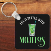 Het leven is beter met Mojitos Sleutelhanger (Voorkant)