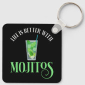 Het leven is beter met Mojitos Sleutelhanger (Achterkant)