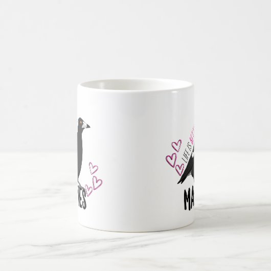 Het leven is beter met mok van magpies (Center)