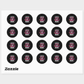 Het leven is beter met mooie nagels ronde sticker (Vel)