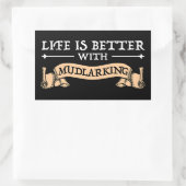 Het leven is beter met muggeziften rechthoekige sticker (Tas)