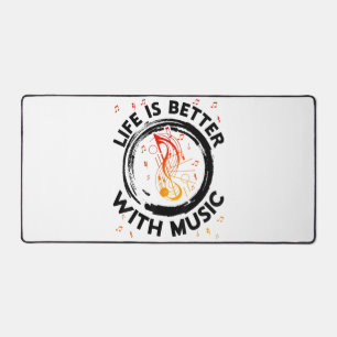 Het leven is beter met Muzieknoten Musician Music Bureaumat