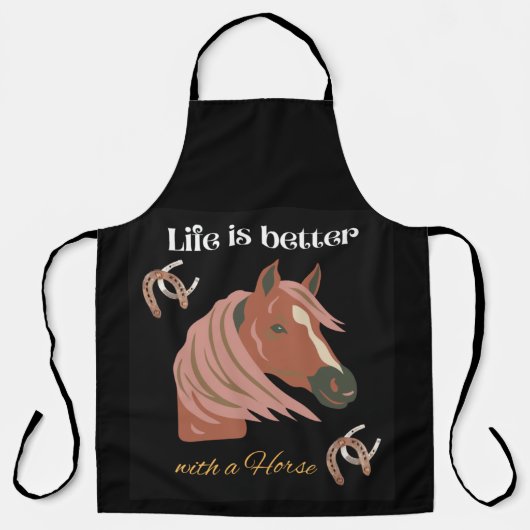 Het leven is beter met paarden, Schort (Voorkant)