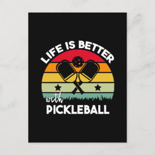 Het leven is beter met Pickleball Briefkaart