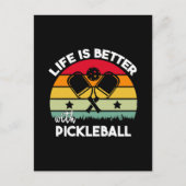 Het leven is beter met Pickleball Briefkaart (Voorkant)