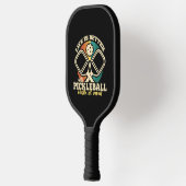 Het leven is beter met Pickleball Retro grafische Pickleball Paddle (Links)
