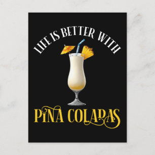 Het Leven Is Beter Met Pina Coladas Briefkaart
