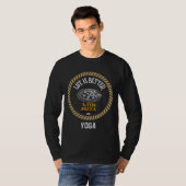 Het leven is beter met pizza en yoga t-shirt (Voorkant volledig)