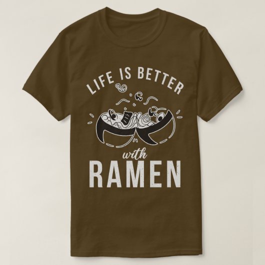 Het leven is beter met Ramen Lover 802 T-shirt (Design voorkant)