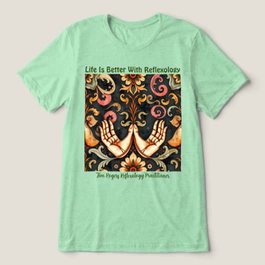 Het leven is beter met reflexologie T-shirt (Design voorkant)