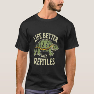 Het Leven Is Beter Met Reptielen Luipaardgekko Lie T-shirt