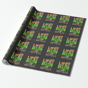 Het leven is beter met Reptiles Gecko Chameleon Sn Cadeaupapier