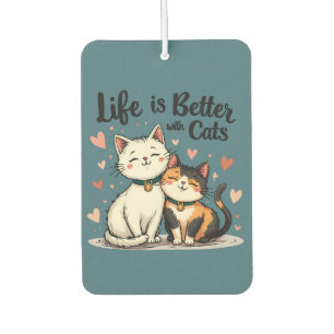 Het leven is beter met Schattigee Cat Aesthetic Luchtverfrisser