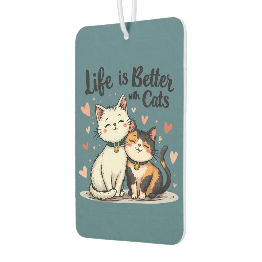 Het leven is beter met Schattigee Cat Aesthetic Luchtverfrisser (Links)