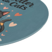 Het leven is beter met Schattigee Cat Aesthetic Snijplank (Hoek)